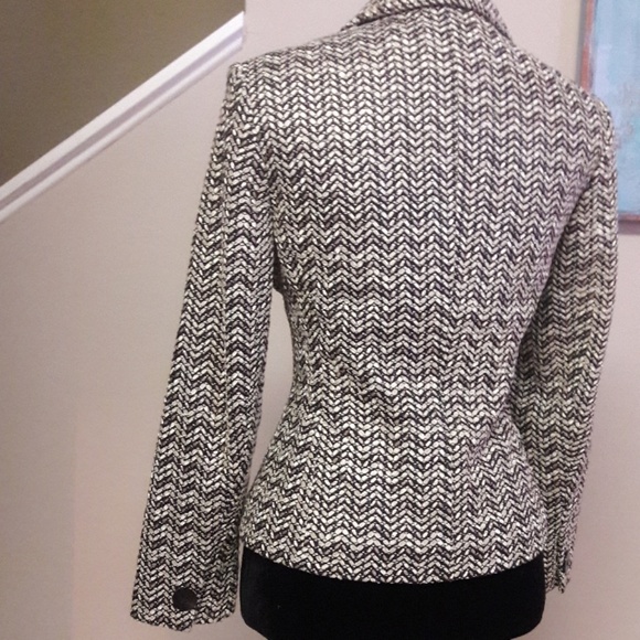 Talbots/ Three Button Front/ Tweed Blazer - Picture 7 of 8